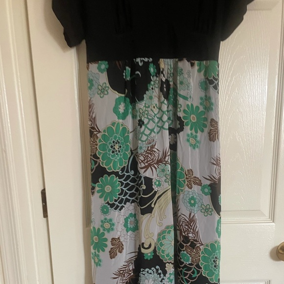 NWOT bisou bisou long drape dress 16 - Picture 13 of 15